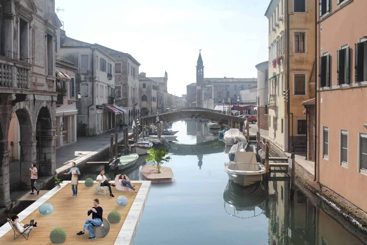 Floating Platforms In Chioggia