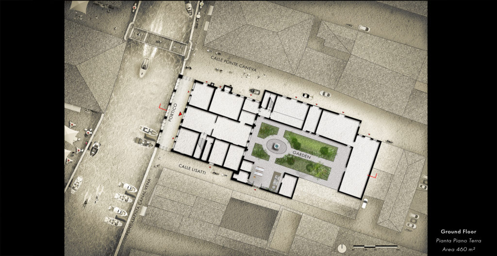 TV Architects Lisatti Mascheroni Palace Chioggia Venice Ground Floor Plan