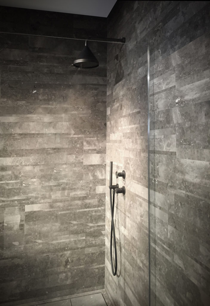TV Architects London Bathroom Refurbishment Marble Shower