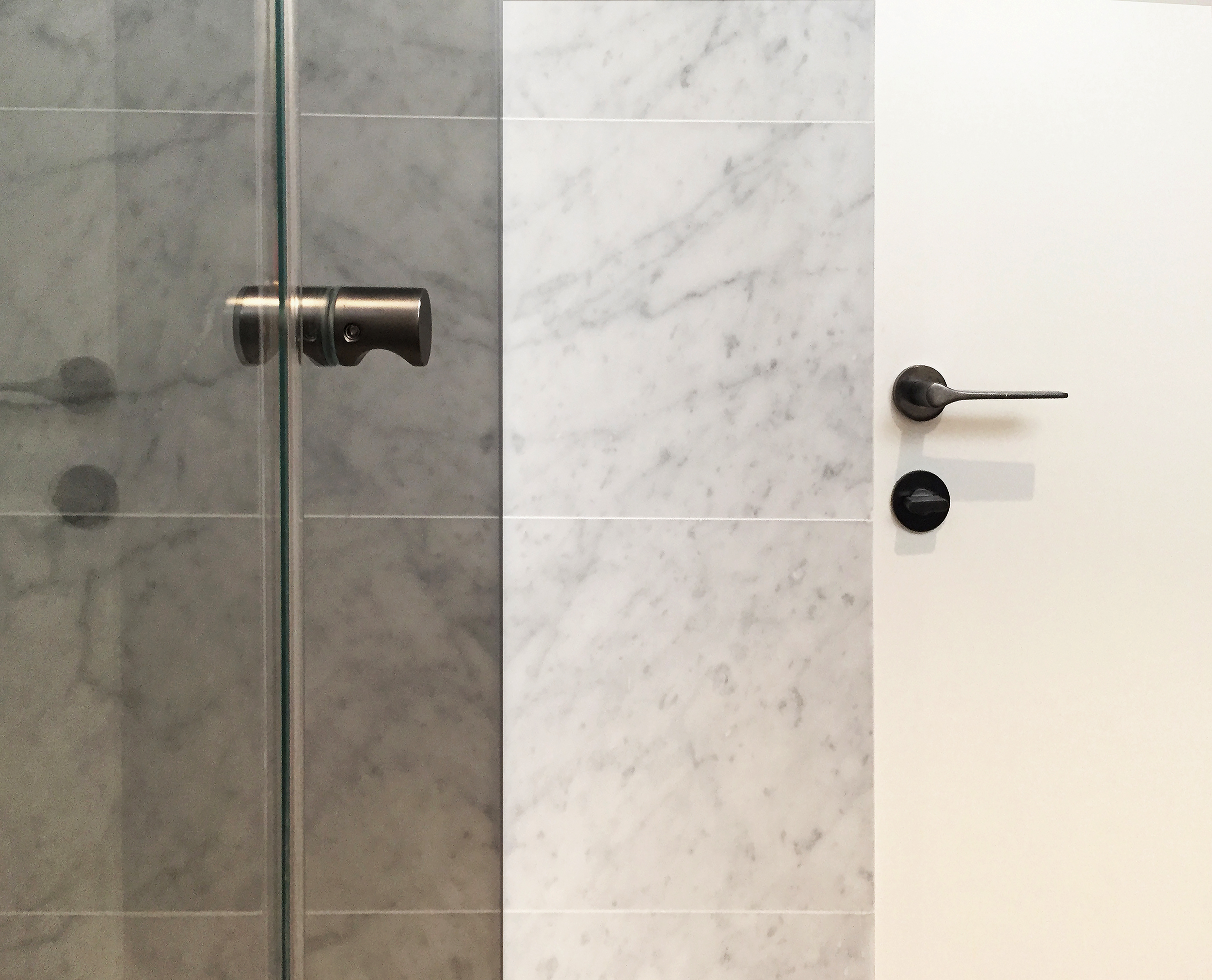 Doors In Bathroom In South Kensington Flat