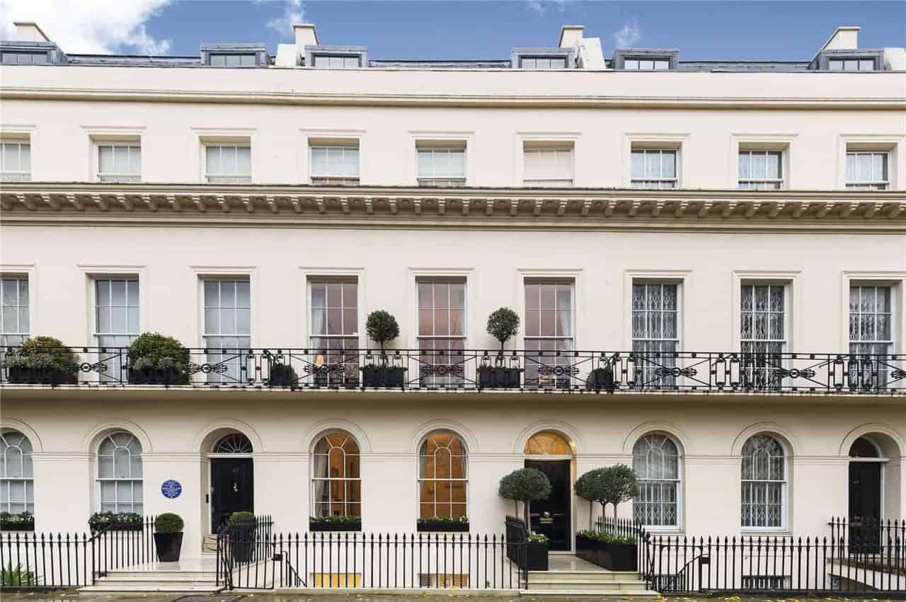 Facade Of House Block Near Regent's Park