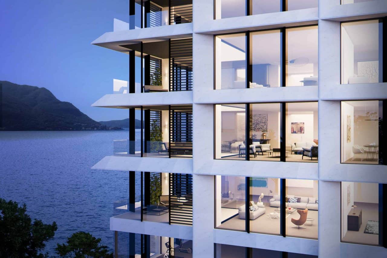 Facade Of San Giulio Residence In Como