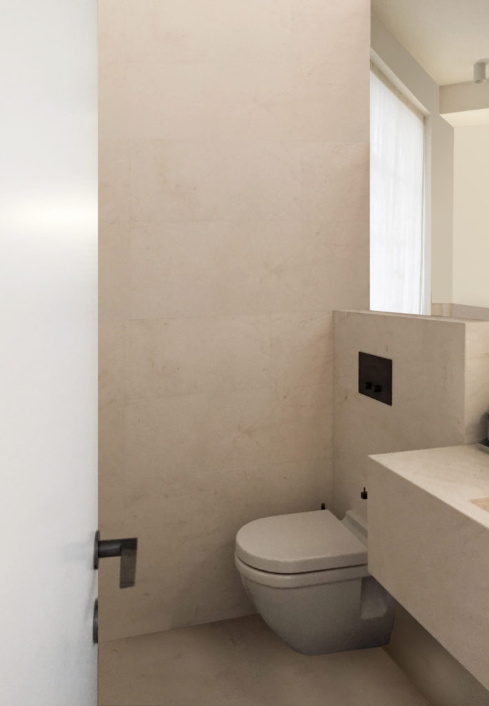 TV Architects Bathroom Crema D Orcia Limestone South Kensigton London